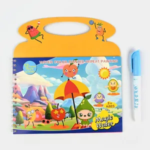 بازی آموزشی رنگ آمیزی مدل مجیک واتر طرح میوه های خندان