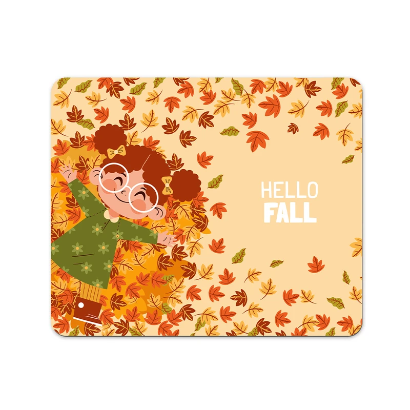 ماوس پد پاد آفرین مدل فصل پاییز طرح فانتزی کارتونی کد P116 سایز 19*24 سانتی متر