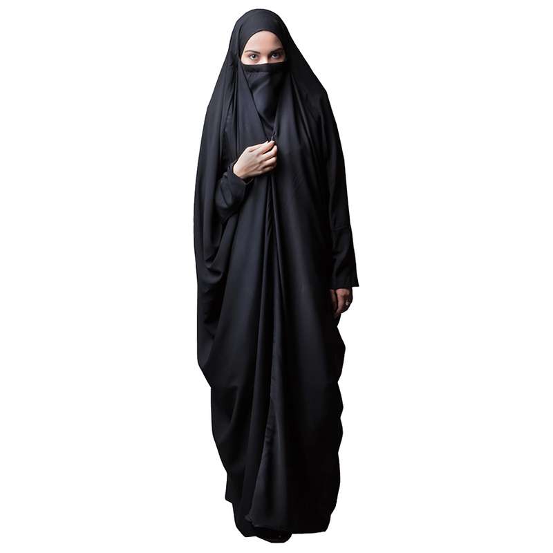 چادر صدفی حجاب فاطمی مدل  لبنانی کریستال کره کد Kri 9921