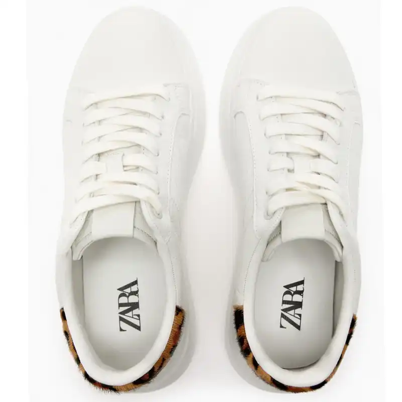 کفش روزمره زنانه مدل Leather trainers_5431110