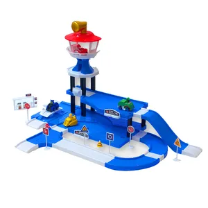 اسباب بازی مدل برج و سرسره سگ های نگهبان طرح پمپ بنزین کد 111-341A