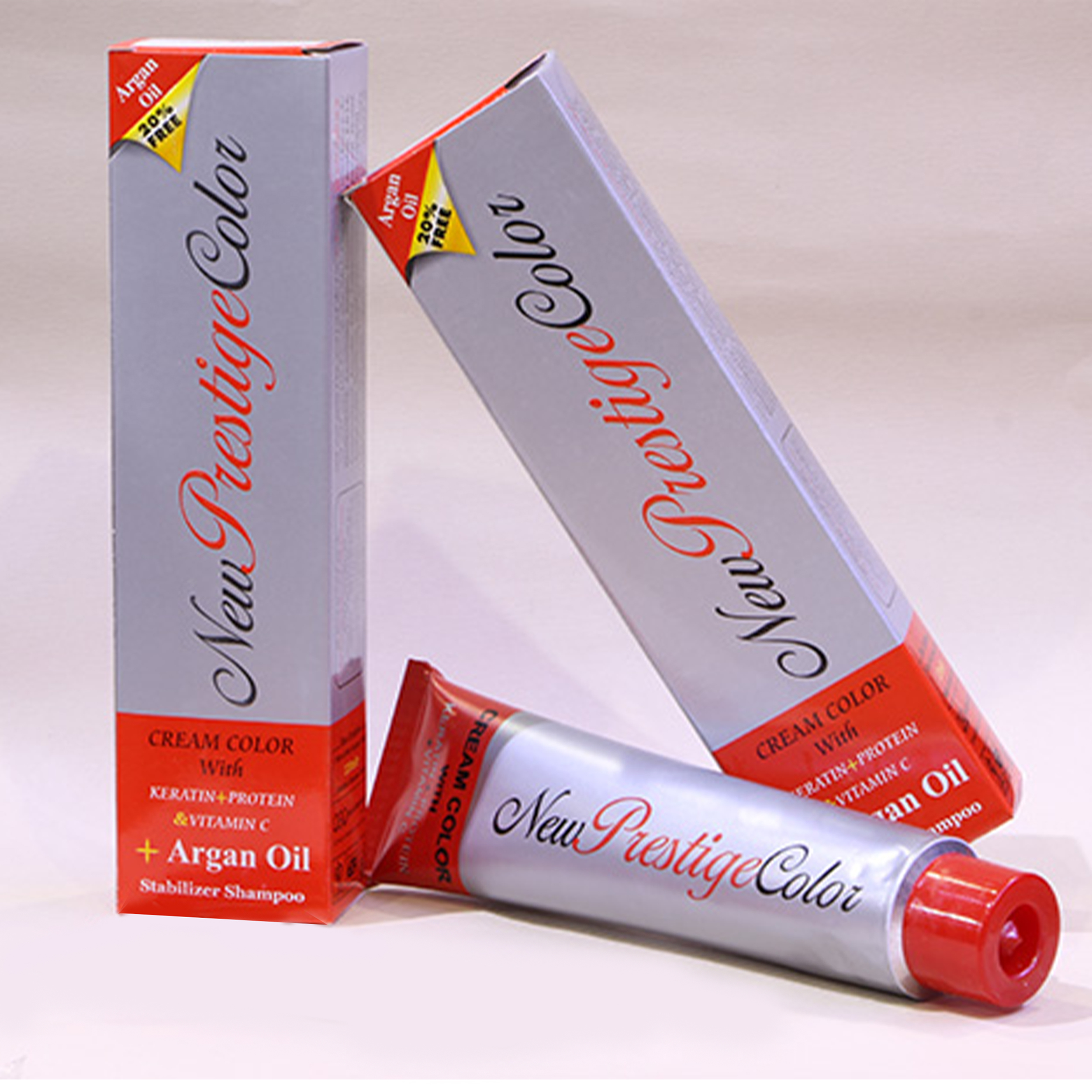 رنگ مو نیو پرستیژ کالر سری تنباکویی شماره 5.65 حجم 120 میلی لیتر رنگ قهوه ای تنباکویی روشن