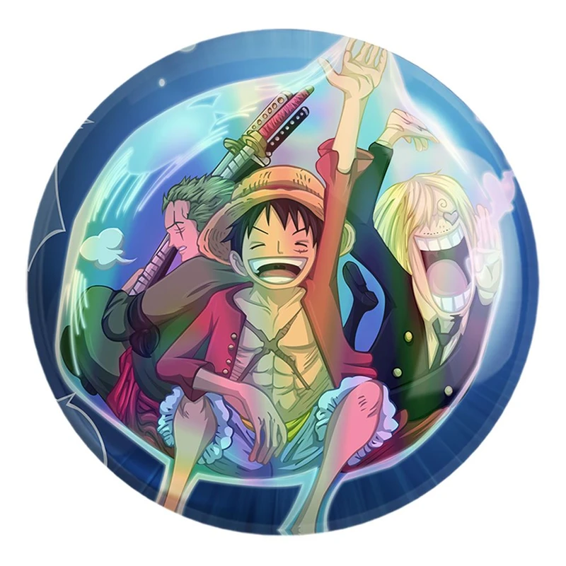 پیکسل خندالو طرح لوفی و سانجی و زورو انیمه وان پیس One Piece کد 11444 مدل بزرگ