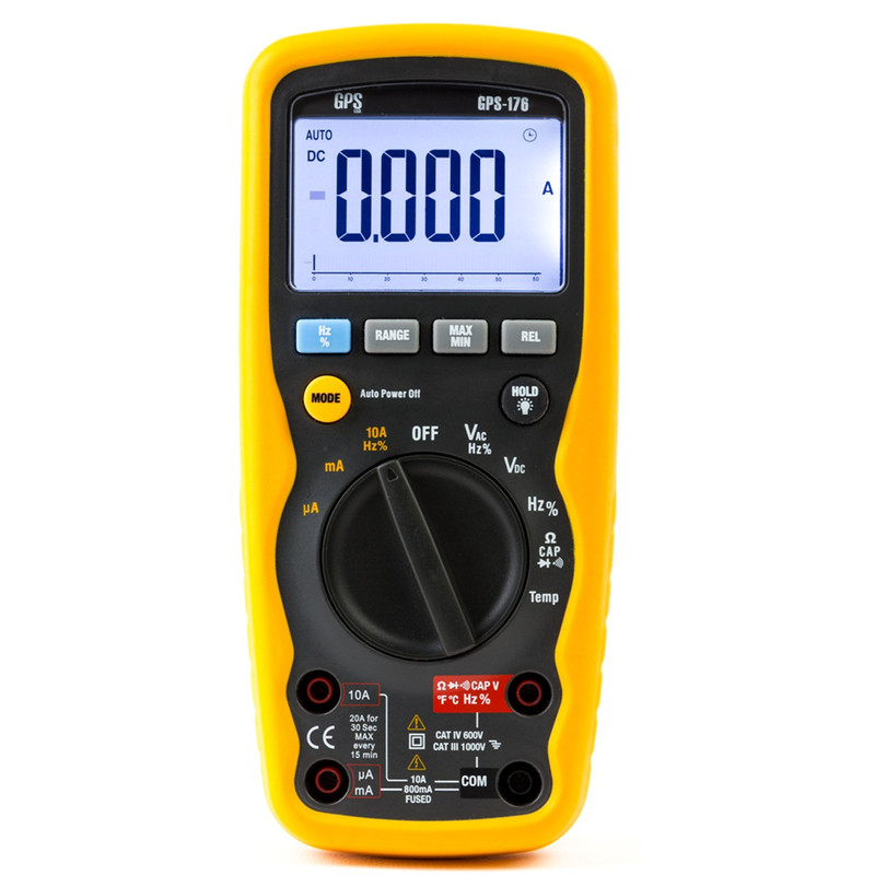 مولتی متر جی پی اس لیمیتد مدل GPS-176 پرتابل 3.5 دیجیت IP67 مولتی متر جی پی اس لیمیتد مدل GPS-176 پرتابل 3.5 دیجیت IP67