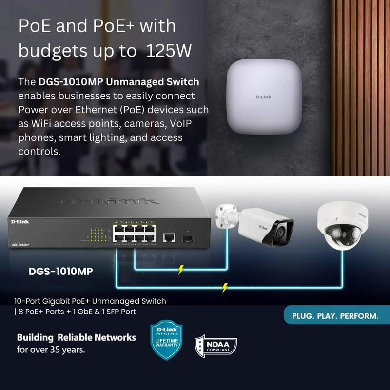 عکس شماره 4 : سوئیچ 10 پورت گیگابیت poe دی-لینک مدل dgs-1010mp
