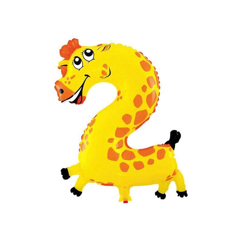 بادکنک پلاستیکی هپی شو عدد 2 طرح زرافه