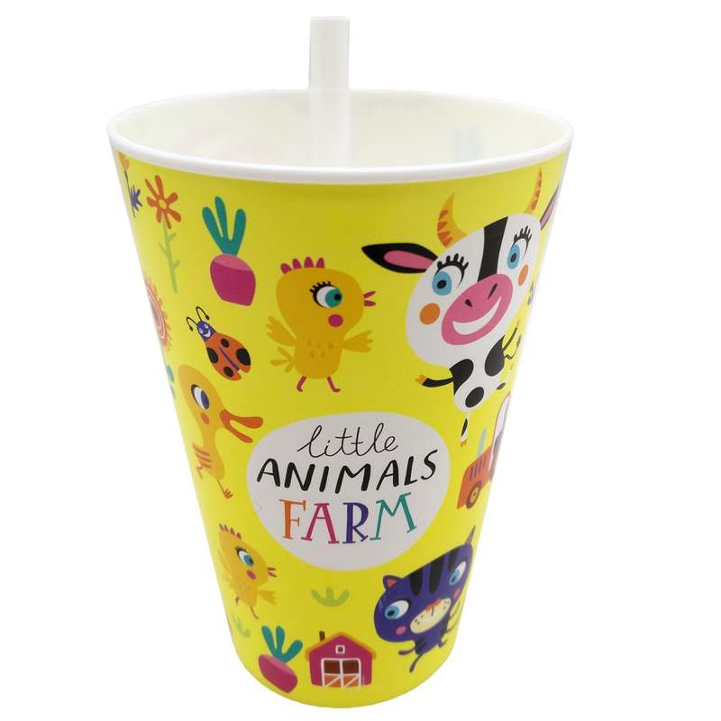 لیوان نی دار تیتیز طرح Animals Farm کد KKF-132