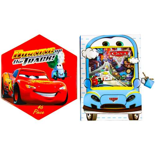 ست نقاشی 46 تکه لیدر مدل ماشین ها به همراه دفتر خاطرات کد 277