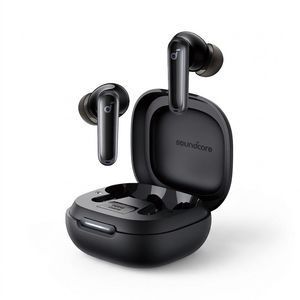 هدفون بلوتوثی انکر مدل Soundcore P40i با نویز کنسلینگ فعال (ANC)، نویز کنسلینگ (ENC)، درگاه شارژ USB Type-C، دارای 6 میکروفون داخلی با بهره‌گیری از هوش مصنوعی، پشتیبانی از فرمان لمسی، مقاوم در برابر آب