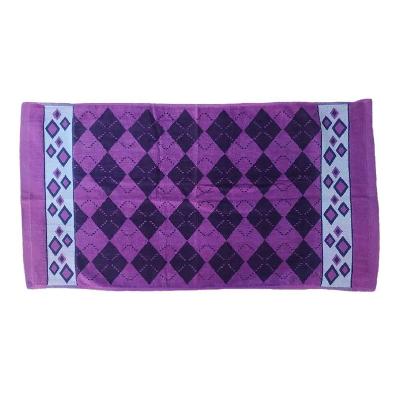 حوله دستی گلزار طرح لوزی سایز 88x48 سانتی متر