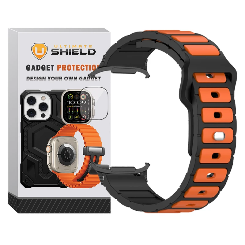 بند آلتیمیت شیلد مدل Flat BL مناسب برای ساعت هوشمند سامسونگ Galaxy Watch 7 Ultra 47mm