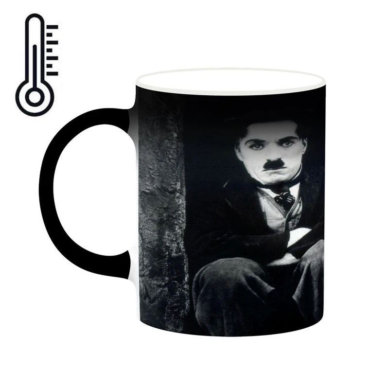 ماگ حرارتی کاکتی طرح چارلی چاپلین Charlie Chaplin مدل mgh25467