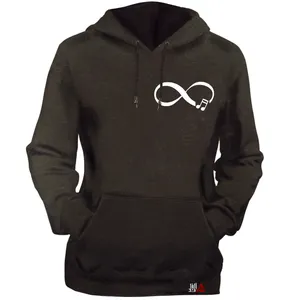 هودی زنانه مدل  موزیک کد T07 رنگ نوک مدادی