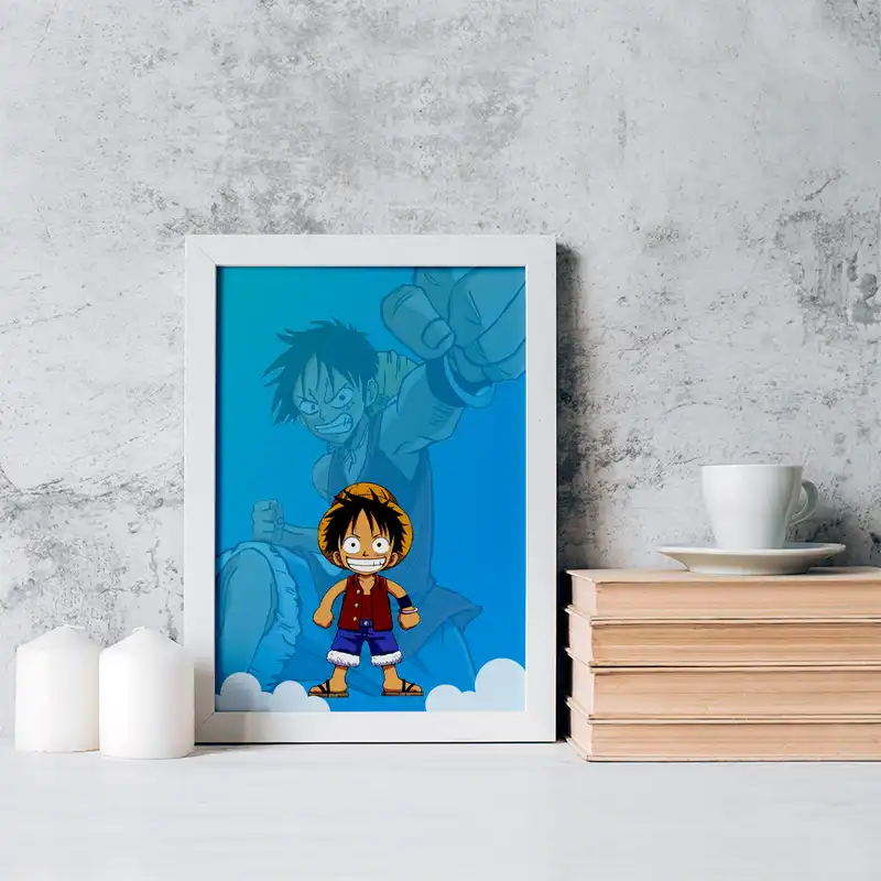 تابلو خندالو مدل لوفی انیمه وان پیس One Piece کد 17257