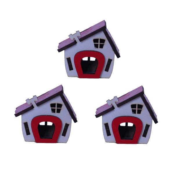 دکوری مدل کلبه لی لی پوت کد 004 بسته 4 عددی