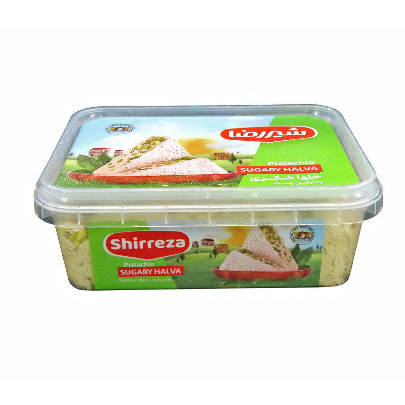 حلوا شکری با تزئین پسته شیررضا - 400 گرم