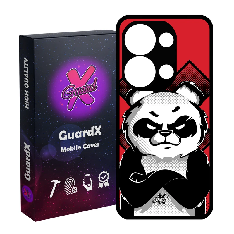 کاور گارد ایکس طرح Panda مدل Glass10301 مناسب برای گوشی موبایل شیائومی Redmi Note 13 Pro 4G / Poco M6 Pro 4G