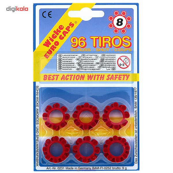 ترقه 8 تایی تفنگ Wicke کد 0231 بسته 12 تایی