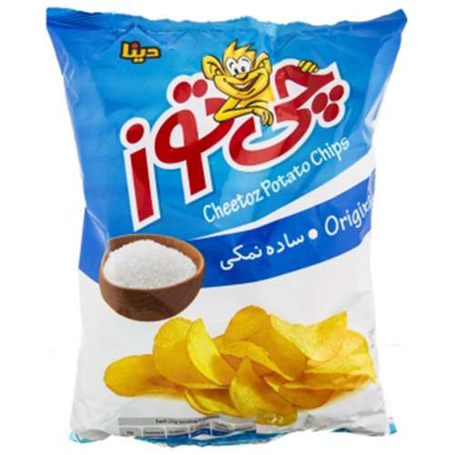 چیپس ساده نمکی چی توز مقدار 440 گرم