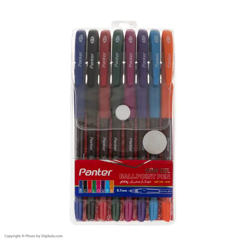 خودکار 8 رنگ پنتر مدل Semi Gel کد SGP102