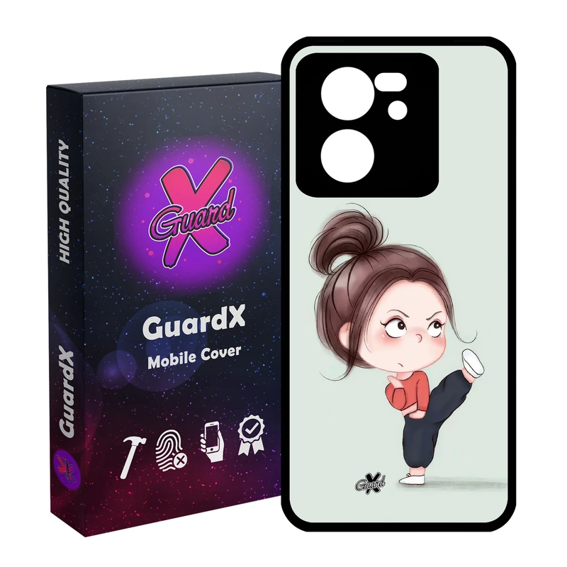 کاور گارد ایکس طرح Girl مدل Glass10663 مناسب برای گوشی موبایل شیائومی 13T/13T Pro/Redmi K60 Ultra