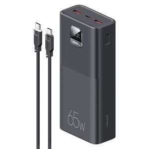 پاوربانک یوسمز مدل USAMS-AT SJ567 ظرفیت 30000 میلی آمپرساعت به همراه کابل تبدیل Usb C