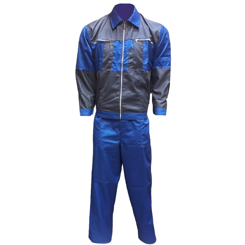 کاپشن و شلوار مهندسی سبلان مدل سیلوری طوسی آبی