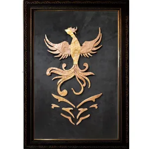 تابلو سنگ معرق آویسا طرح سیمرغ H سایز  60 × 40