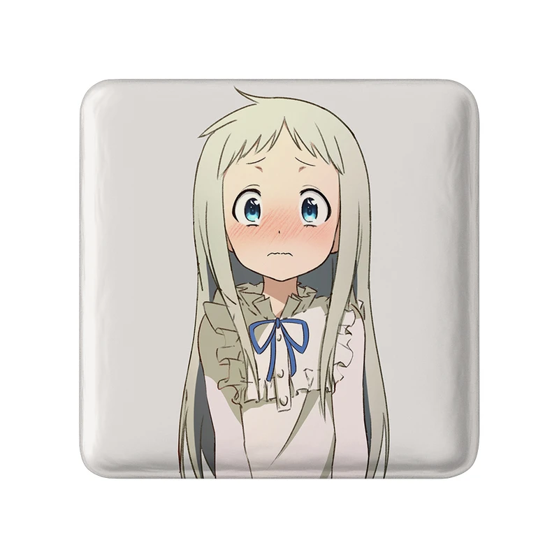 مگنت خندالو طرح میکو هونما و جینتو انیمه آنوهانا مدل مربعی کد 31947