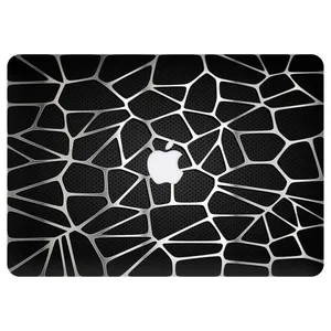 برچسب تزئینی ونسونی مدل Silver Metal Net مناسب برای مک بوک پرو 13 اینچی