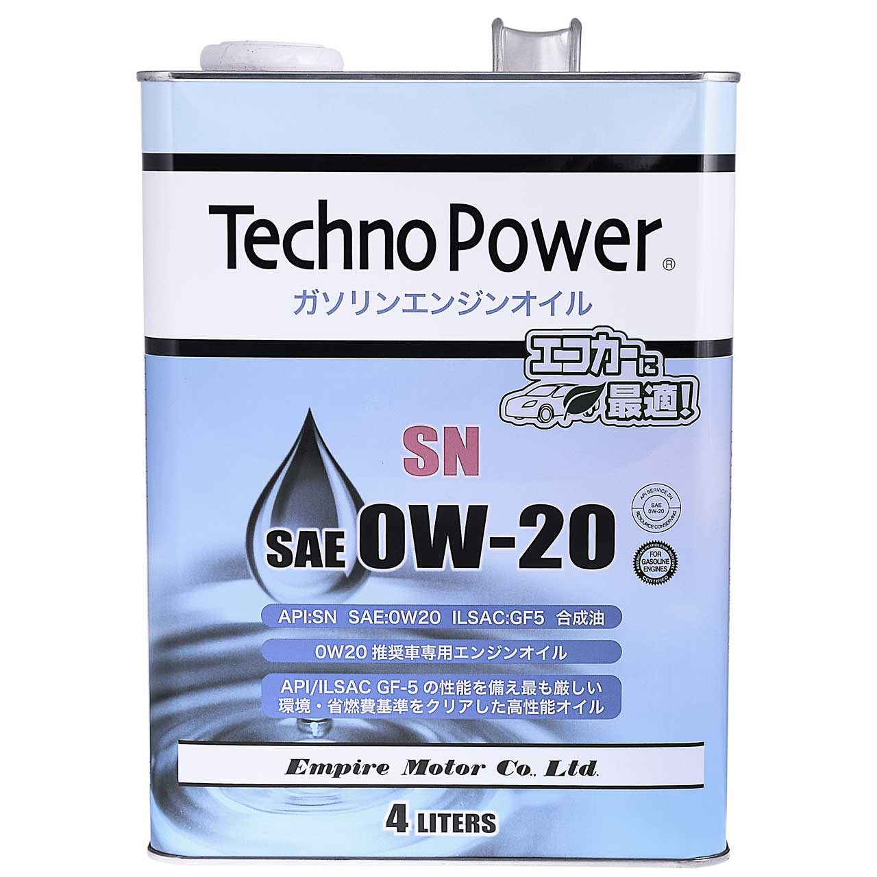 روغن موتور خودرو تکنو پاور مدل TP-L4101  چهار لیتری 0W-20