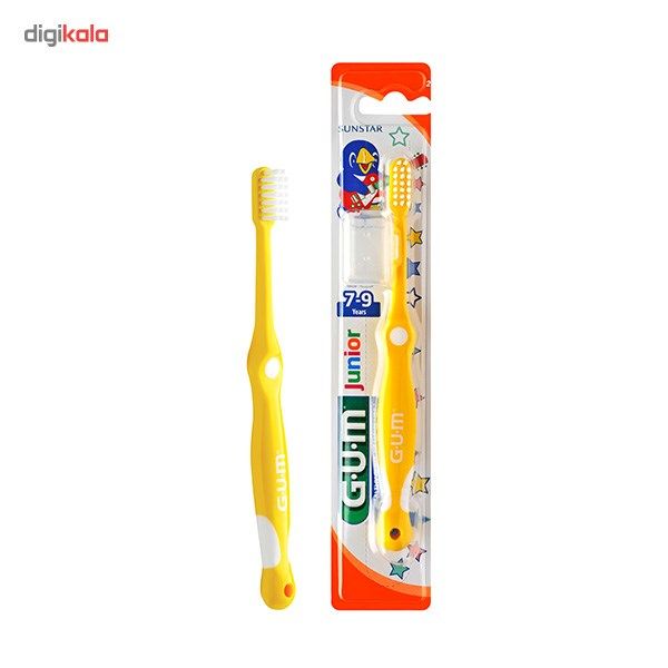مسواک جی یو ام مدل JUNIOR برای کودکان 7 تا 9 سال با برس نرم main 1 2