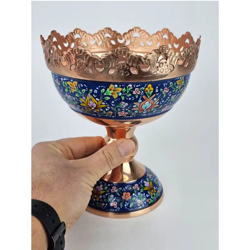 آجیل خوری مسی مدل اسلیمی کد A16