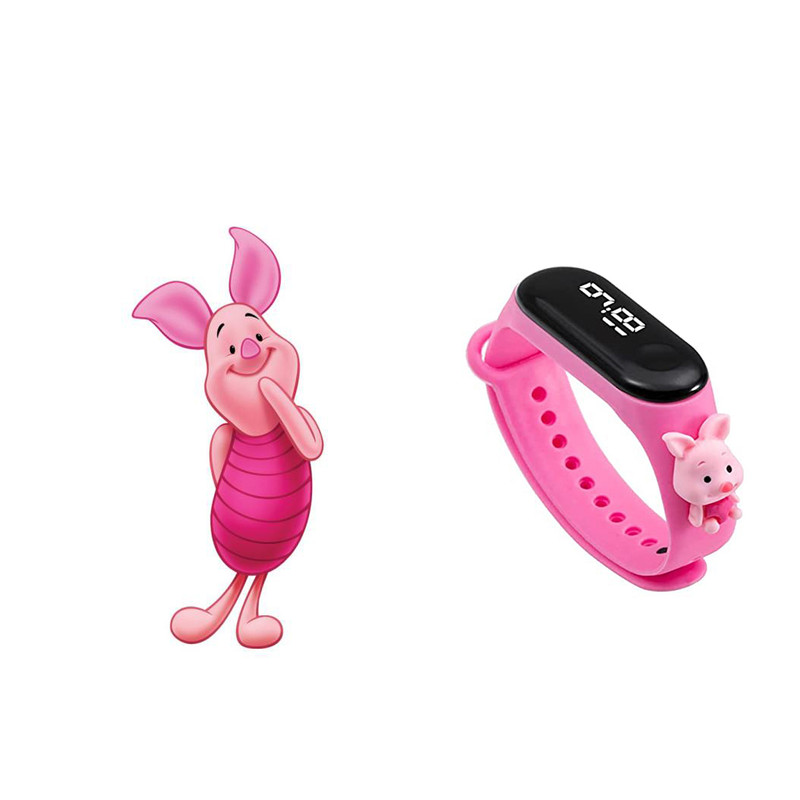 ساعت مچی دیجیتال مدل عروسکی پیگلت