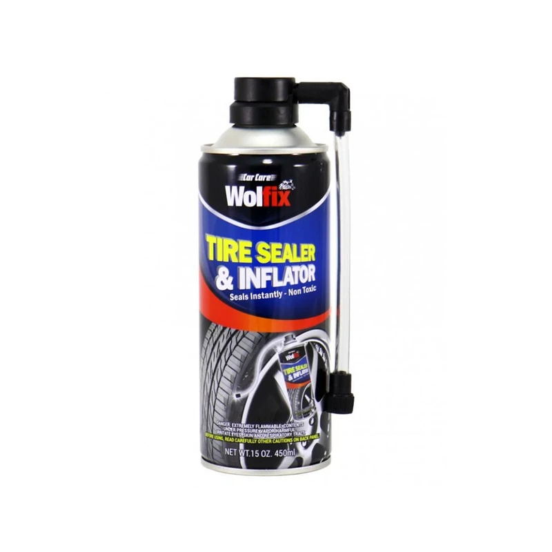 اسپری رفع پنچری لاستیک ولفیکس مدل WT.15 حجم 450 میلی لیتر