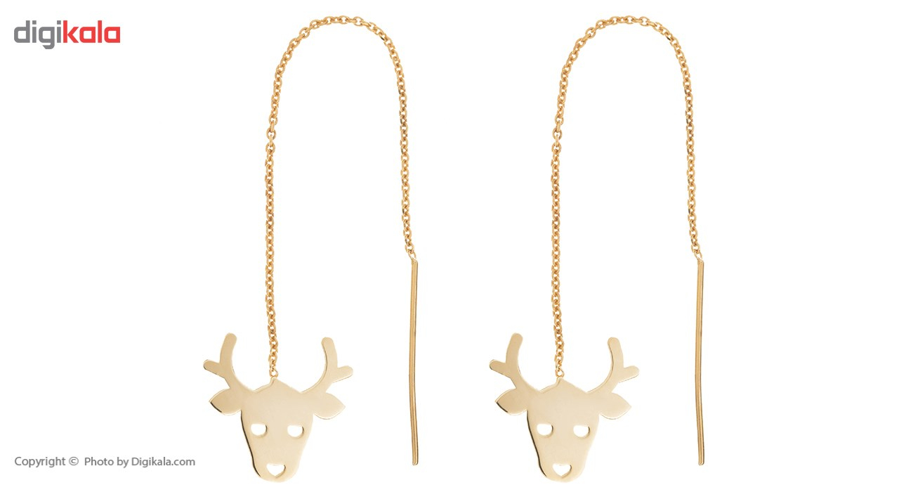 گوشواره طلا 18 عیار زنانه ماهک مدل ME0626