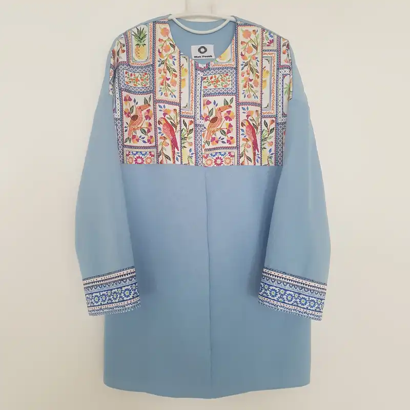 مانتو زنانه مدل کیمونو طرح بهاره
