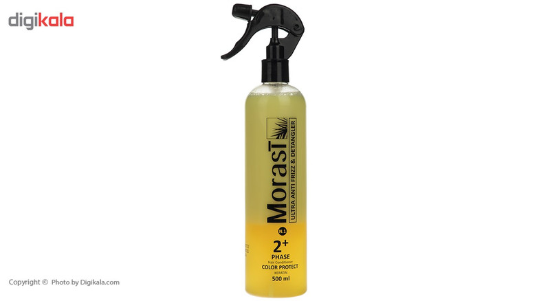 اسپری دو فاز محافظ رنگ مو مورست مدل Yellowحجم 500 میلی لیتر