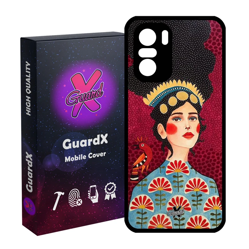 کاور گارد ایکس طرح Girl مدل Glass10179 مناسب برای گوشی موبایل شیائومی Poco F3/MI 11X/MI 11X Pro/Redmi K40/K40 Pro