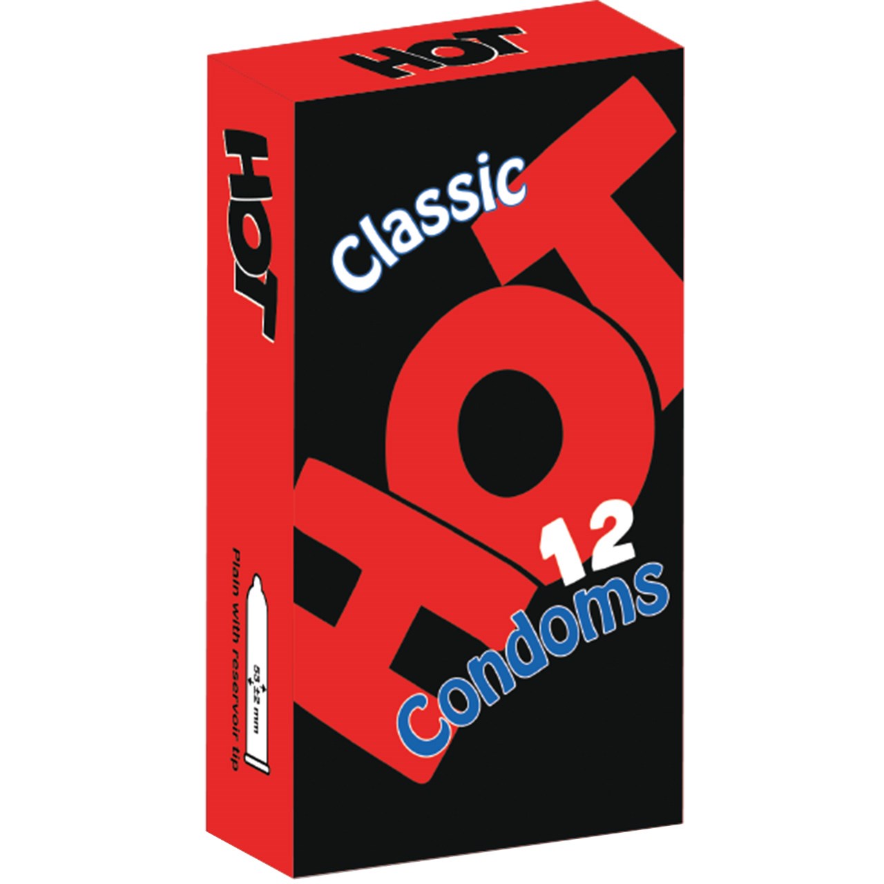 کاندوم هات مدل classic بسته 12 عددی