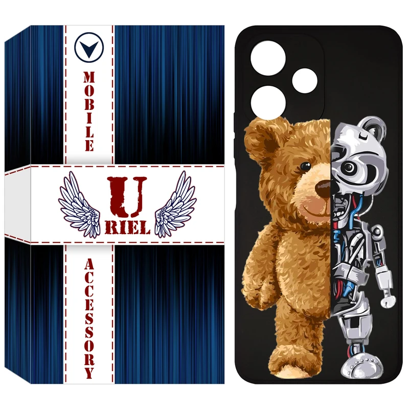 کاور یوریل مدل KSH کد 40 طرح خرس مناسب برای گوشی موبایل شیائومی Redmi 12 5G / Redmi Note 12R / Poco M6 Pro 5G