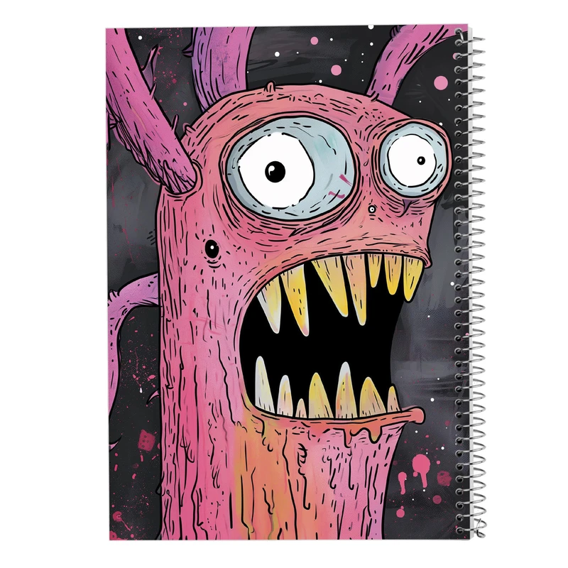 دفتر مشق 50 برگ مدوپد مدل هیولای فانتزی کد DF16740