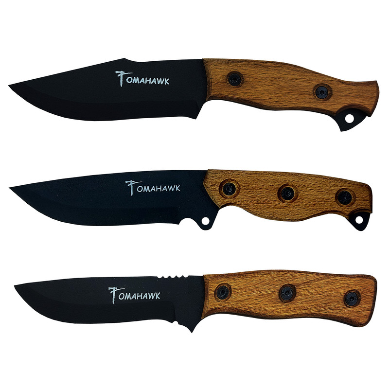 چاقوی سفری توماهاوک مدل Bushcraft مجموعه 3 عددی