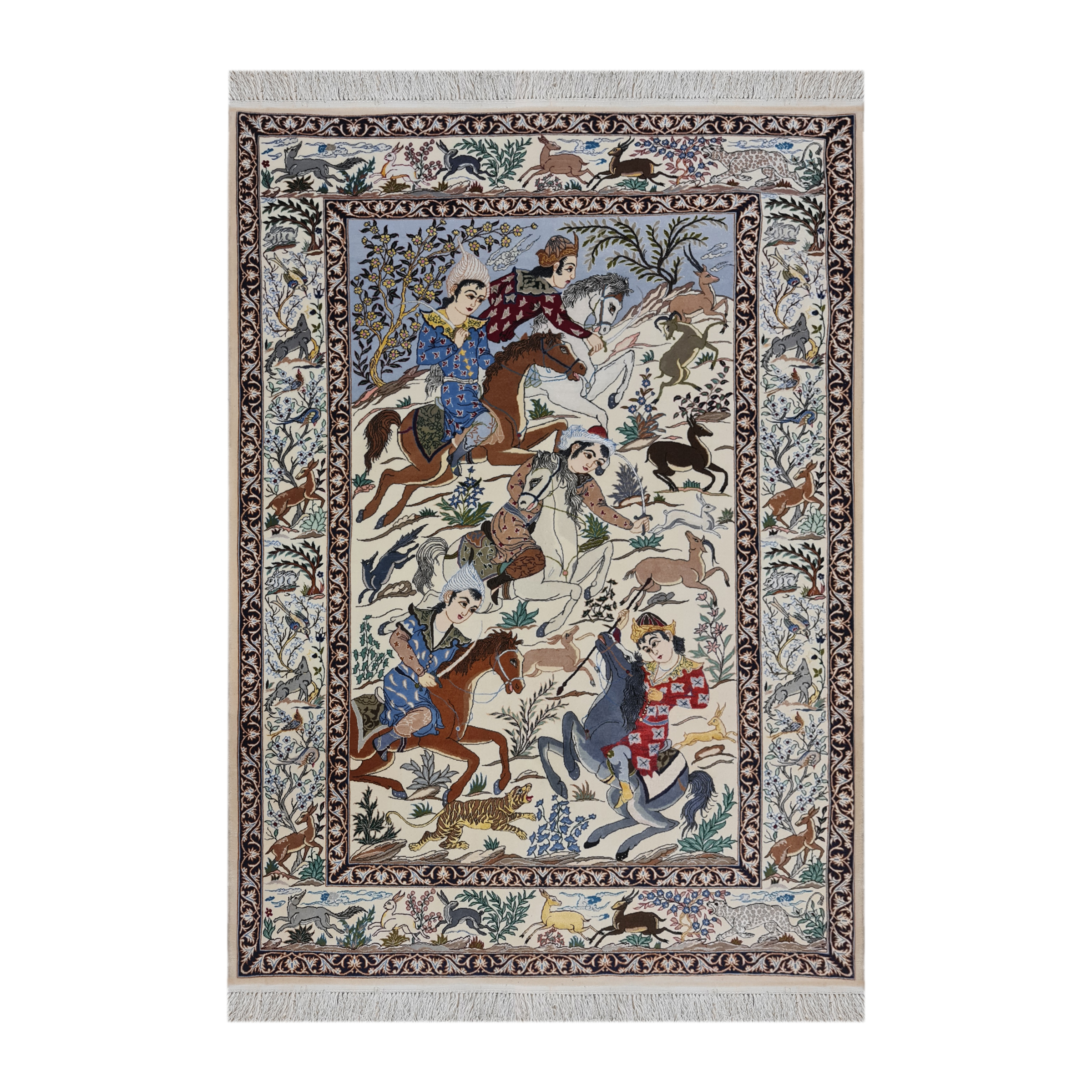 فرش دستبافت دو و نیم متری مدل اصفهان کد 1524