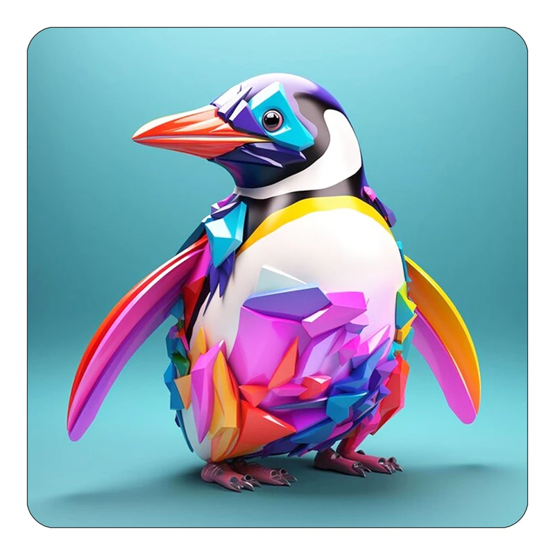 مگنت کاکتی طرح حیوانات رنگی مدل mp25291