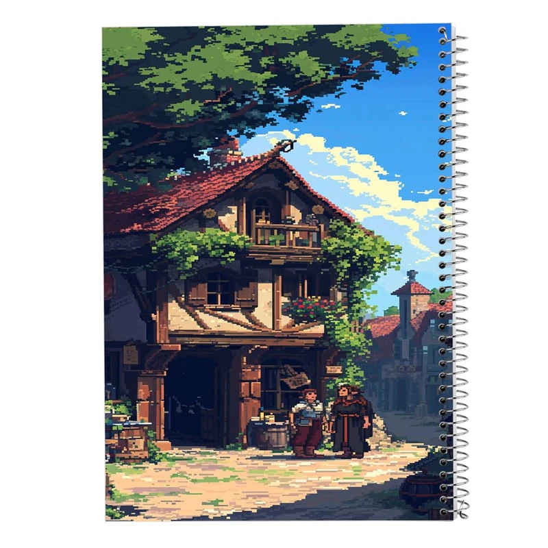 دفتر شطرنجی 50 برگ مدوپد طرح طبیعت کد DF15418