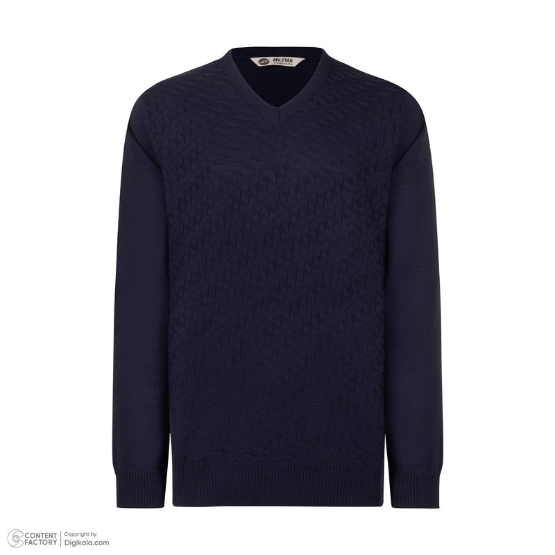پلیور مردانه ام وی استار‌ کد 620 رنگ سرمه ایی