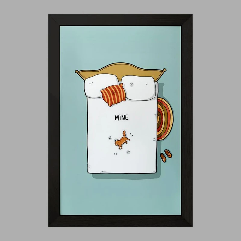 تابلو خندالو مدل گربه Cat  کد 23292