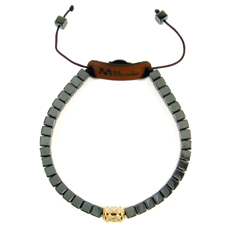 دستبند طلا 18عیار مردانه مانچو مدل bfg051