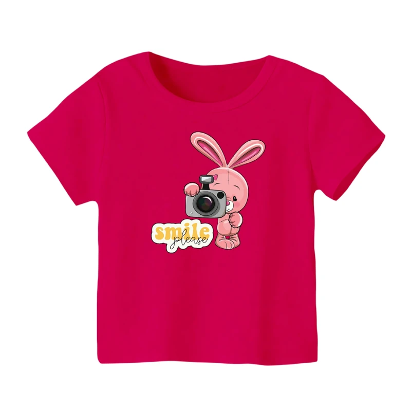 تی شرت آستین کوتاه بچگانه مدل خرگوش کد ۹